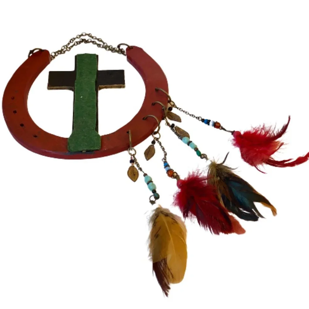 Genuine Large Good Luck Horseshoe Wall Decor Handcrafted New